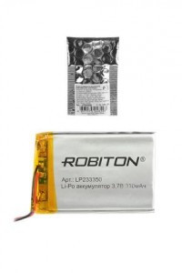 Ак-р Robiton Li-Po LP233350 310mAh 3.7V с защитой, 14069