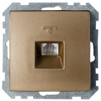 Bylectrica СТИЛЬ мех. розетки телефонной бронза, (ТР4-037 бронза)