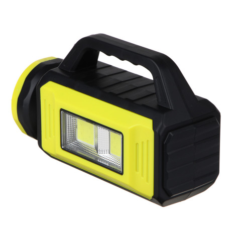 ЕРМАК Фонарь прожектор, солнечная батарея, 2COB+LED, 5 режимов, 2000мАч, 85х130х195 мм, красный свет