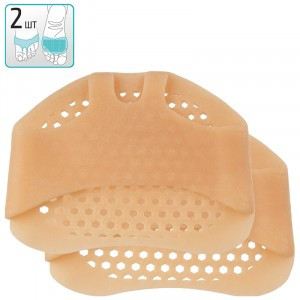 Полустельки защитные силикон 2шт БЕЖЕВЫЙ, кратно 24упак, 108000 Рыжий кот