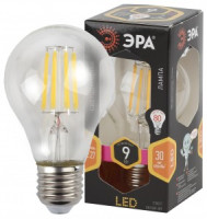 ЭРА F-LED ЛОН A60-9w-827-E27 филамент (нитевидная), прозр 3062