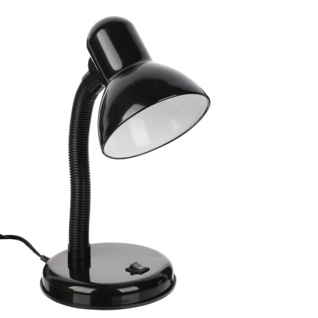 FORZA Лампа настольная, Е27, 28см, 40Вт, 220В, с выключателем, шнур 75 см, черный