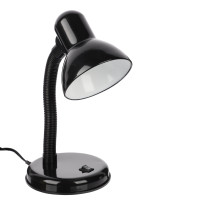 FORZA Лампа настольная, Е27, 28см, 40Вт, 220В, с выключателем, шнур 75 см, черный