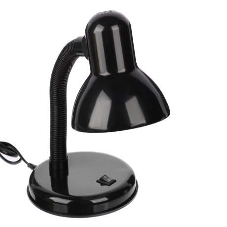 FORZA Лампа настольная, Е27, 28см, 40Вт, 220В, с выключателем, шнур 75 см, черный