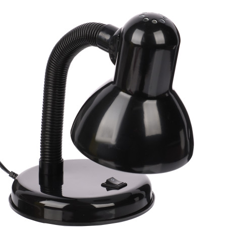 FORZA Лампа настольная, Е27, 28см, 40Вт, 220В, с выключателем, шнур 75 см, черный