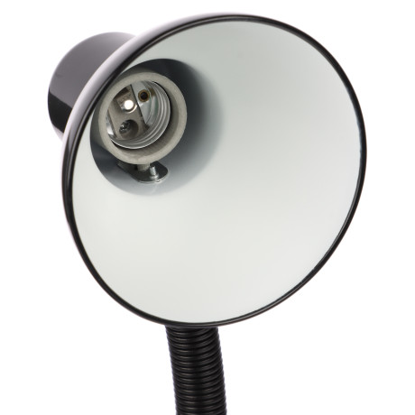 FORZA Лампа настольная, Е27, 28см, 40Вт, 220В, с выключателем, шнур 75 см, черный