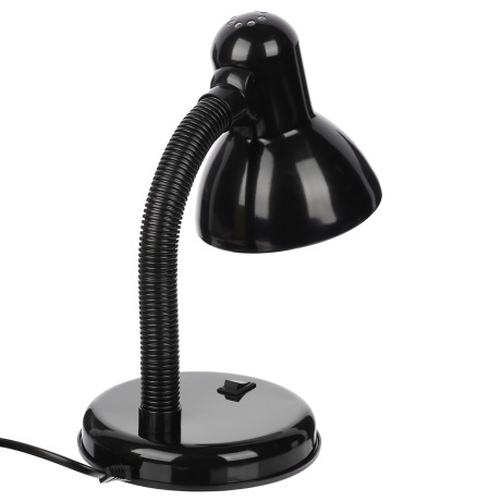 FORZA Лампа настольная, Е27, 28см, 40Вт, 220В, с выключателем, шнур 75 см, черный