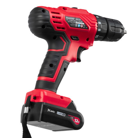 Дрель-шуруповерт аккумуляторная MCDL-12-02, Li-Ion, 12 В, 2 акк. MTX