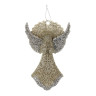 СНОУ БУМ Подвеска декоративная "Ангел" 13 см, пластик, глиттер, золото