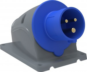 IEK MAGNUM силовая вилка CEE стационарная ССИ-513 16А-6ч/200-250В 2Р+РЕ IP44