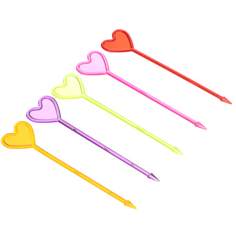 PATERRA Пики декоративные 35шт, цветные, "Сердечко", 401-764