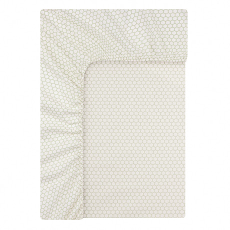 PROVANCE Эвкалипт Простыня на резинке 180х200х20см, 100% хлопок, поплин, зеленый