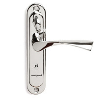 Ручки на планке Apecs HP-77.0323-S-C-CR-L (хром, левая, с вертушкой, м/о-77мм) д/Гардиан 3012   \12