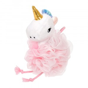 Мочалка для нежной и чувствительной кожи "Единорожка", 17*12 см, soft 40378 Банные штучки