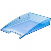 Лоток д/бумаг Attache City прозр. Синий 479429