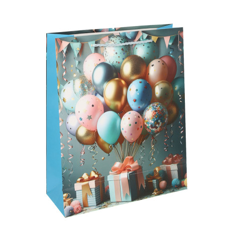 Пакет подарочный тм Fntastic L 26x32x10см, бумага, 4 дизайна