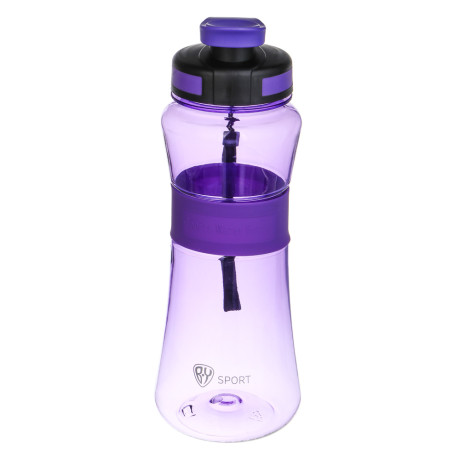 Спортивная бутылка с сеточкой тм BY SPORT, 700мл, 22х8см, силикон, PC