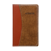 Записная книжка 15х9см, 80 листов, твердая обложка из искусственной кожи