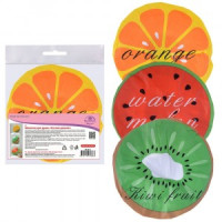 Шапочка д/душа &quot;Сочная долька&quot; (кратность 6шт!!!), полимер VL17-1 Мультидом