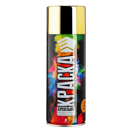 ЕРМАК Краска аэрозоль 400мл, золотистый металлик, золото (9003/188)