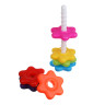 Развивающая игрушка пирамидка "Шестерёнки" 8 деталей, PE, 12х12х28см