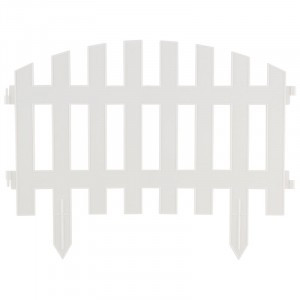 Забор декоративный "RENESSANS" белый (5 секций) 7274