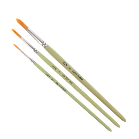 Набор из 3 кистей "ZOO", СИНТЕТИКА (кругл.2, 3, 5)