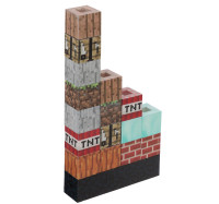 BY Светильник-ночник Блоки, 3W, USB, 13x3x15см, пластик, чёрный