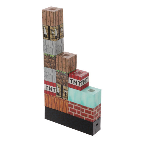 BY Светильник-ночник Блоки, 3W, USB, 13x3x15см, пластик, чёрный