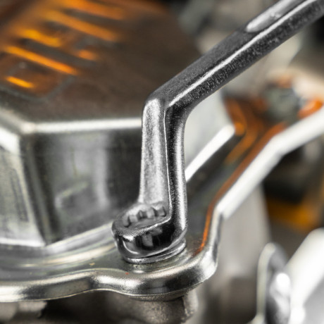 Ключ накидной коленчатый, 8 х 10 мм, хромированный Sparta