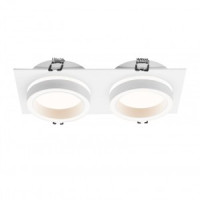 WOLTA св-к встраиваемый LUCE двойной IP20 под лампу GX53 Белый  220x110x45 WH WDL-GX53/06W-02