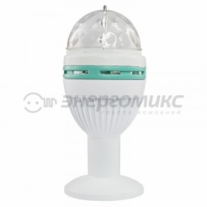 Лампа вращ. E27 на подставке 3LED, 8*8*20см, 6Вт, IP20, 601-251  Neon Night