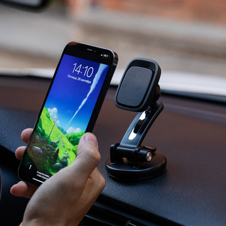 ЕРМАК Держатель для телефона магнитный, универсальный, soft touch