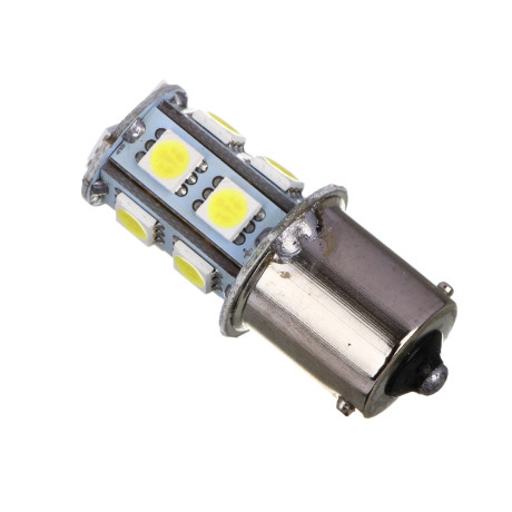 ЕРМАК Лампа светодиодная T15, (13 SMD-5050, 1156, BA15S), 12В,белый, 2 шт., блистер