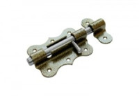 Засов Домарт дверной фигурный ЗДФ-100 бронза антик10)