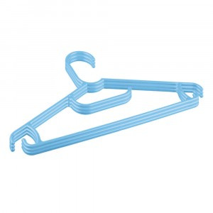 Комплект вешалок для детской одежды 3 шт 31,5 см светло-голубой Бытпласт
