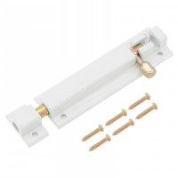 Апекс DB-05-100-W белый (500-100-W) Шпингалет накладной (200,20)