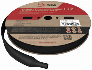 ЭРА термоусадка трубка ТУТнг-LS 6/3 чёрная (рулон 100м) NO-224-280 67419