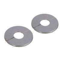 Отражатели для смесителей 2шт., d=24/69мм, составной самоклеящийся, нержавеющая сталь, хром