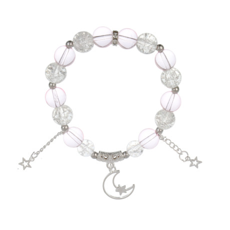 ЮНИLOOK Браслет с декором, d7см, d бусин 1см, 6 цветов, стекло, #3