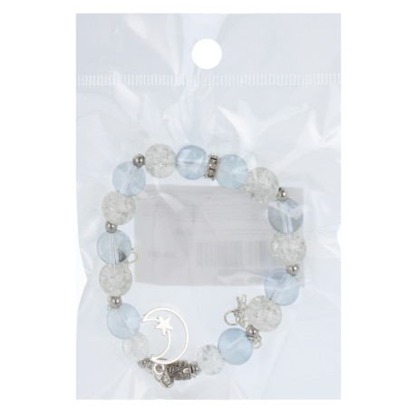 ЮНИLOOK Браслет с декором, d7см, d бусин 1см, 6 цветов, стекло, #3