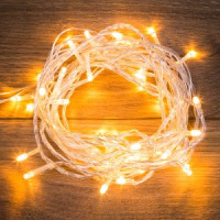 Гирлянда-нить &quot;Твинкл Лайт&quot; 40LED т.-белый, 6м., 8реж., прозр. ПВХ, IP20 303-176 Neon Night