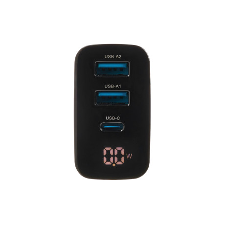 BY Сетевое зарядное устройство Great, 30 Вт, 2хUSB+1хType-c, черный