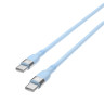 BY Кабель для зарядки Live Type-C-Type-C, 1м, 3А, Быстрая зарядка PD, 65 W, голубой