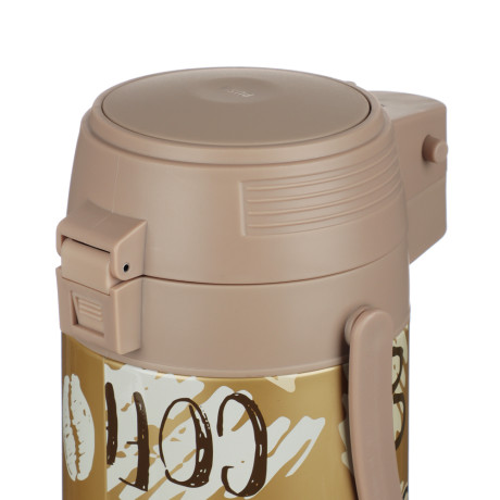 SATOSHI Термос с пневмонасосом "Мокко", стеклянная колба, 1,9 л.