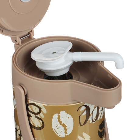 SATOSHI Термос с пневмонасосом "Мокко", стеклянная колба, 1,9 л.