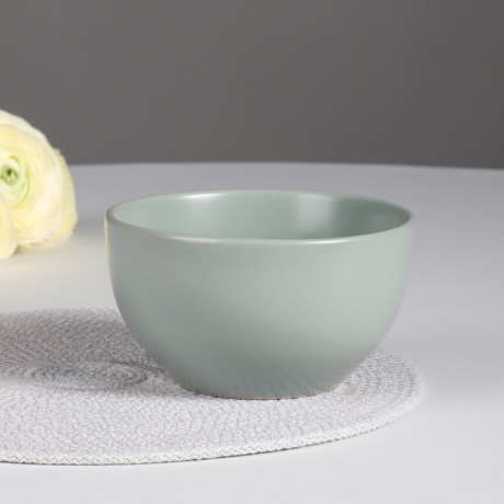 MILLIMI Салатник 710мл, 14х8см, керамика, оливковый