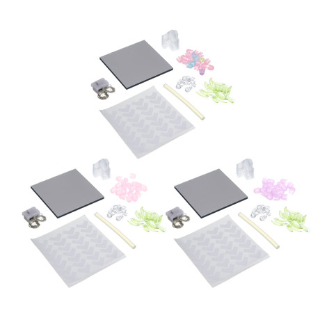 Ночник 3d с тюльпанами, 10х10см, пластик, 3хAG13, 3 вида