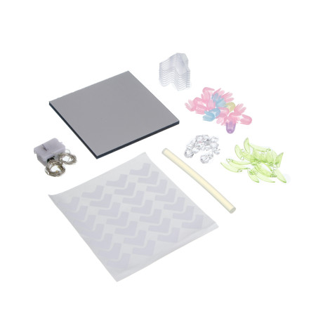 Ночник 3d с тюльпанами, 10х10см, пластик, 3хAG13, 3 вида