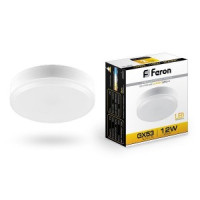 Feron GX53 12W(960Lm) 2700K 2K 28x73 матовая LB-453 25833